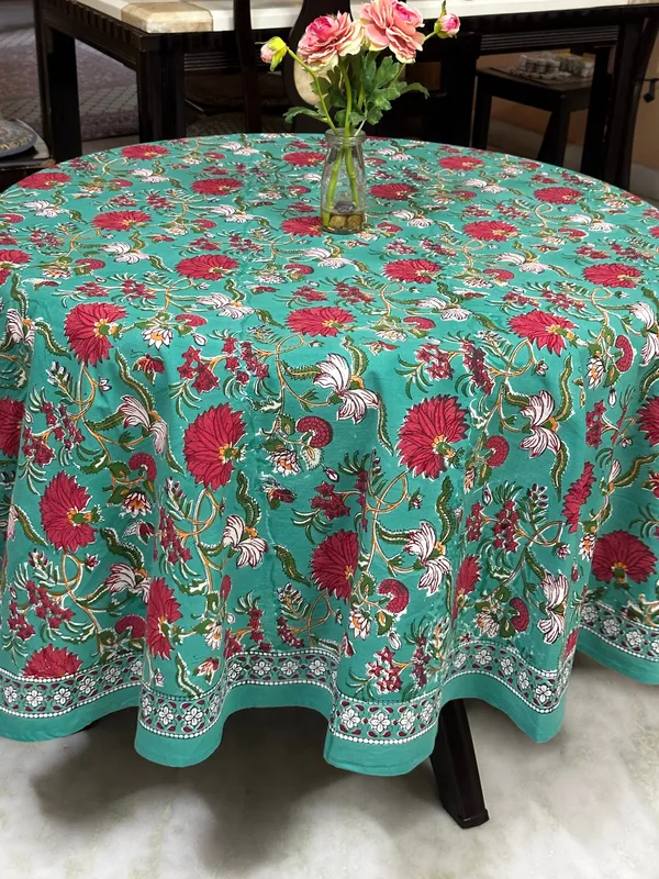 Hand_Block_Print_Round_Tablecloth:_Floral_8-Seater_Table_Wear