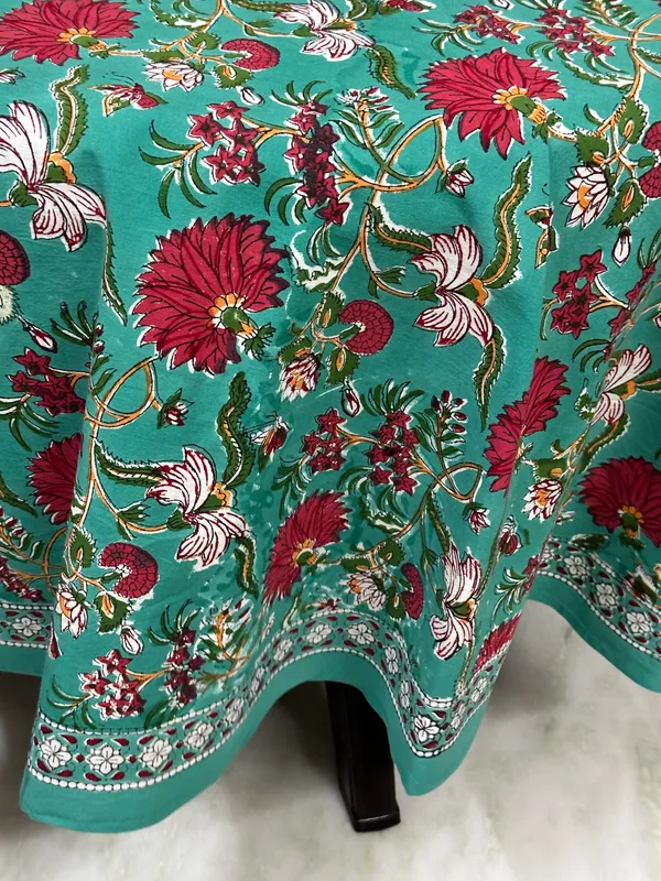 Hand_Block_Print_Round_Tablecloth:_Floral_8-Seater_Table_Wear