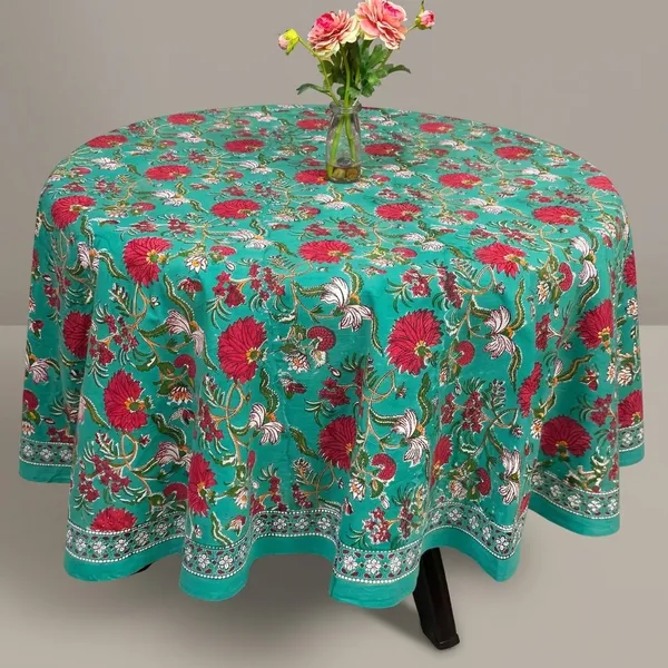 Hand_Block_Print_Round_Tablecloth:_Floral_8-Seater_Table_Wear