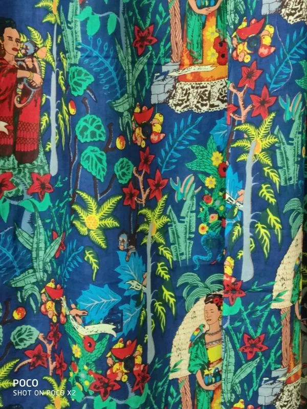 Frida_Kahlo_Print_Curtain:_Blue_Bohemian_Decor,_Set_Of_2_Panels