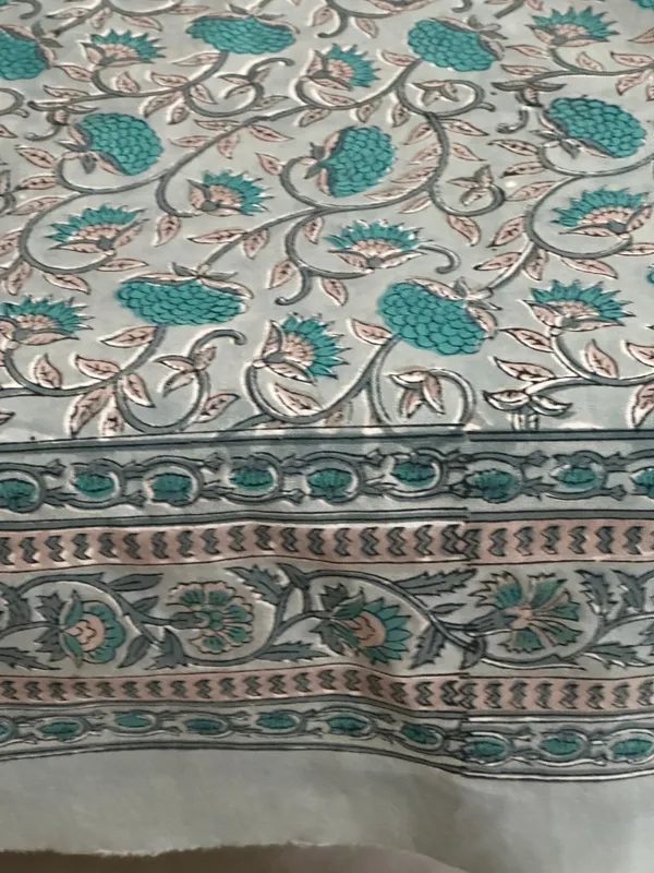 Hand_Block_Print_Cotton_Tablecloth:_Indian_Floral_Design