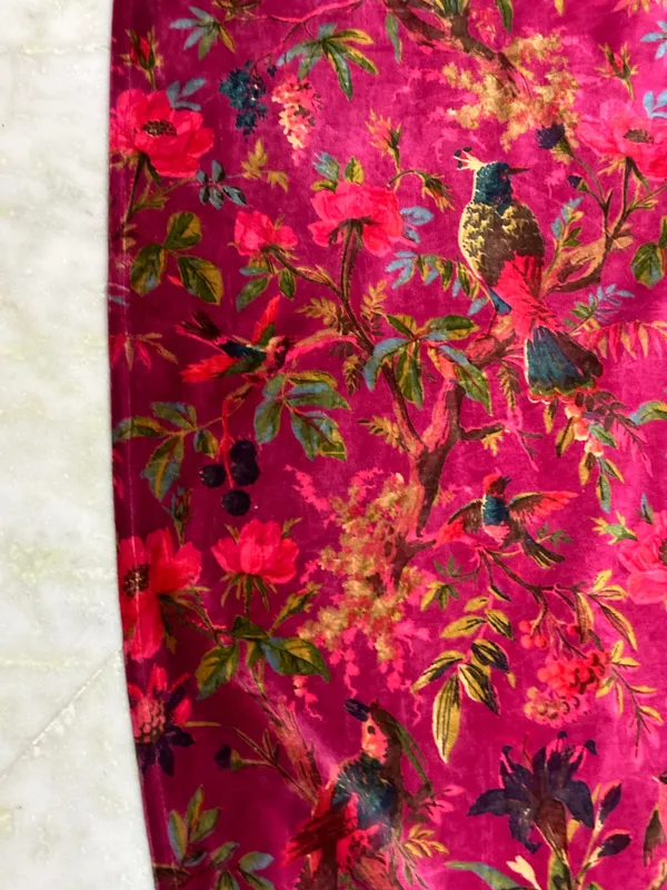 Luxury_Cotton_Velvet_Fabric:_Bird_Print_Upholstery,_Home_Decor_By_The_Yard