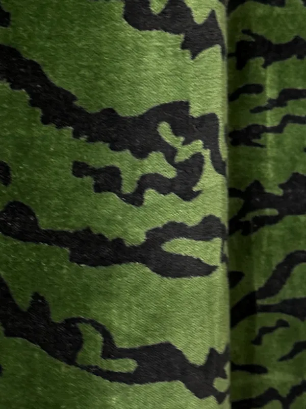 Vintage_Style_Green_Velvet_Curtain:_Tiger_Print_Can_Be_Custmize_Boho_Decor.