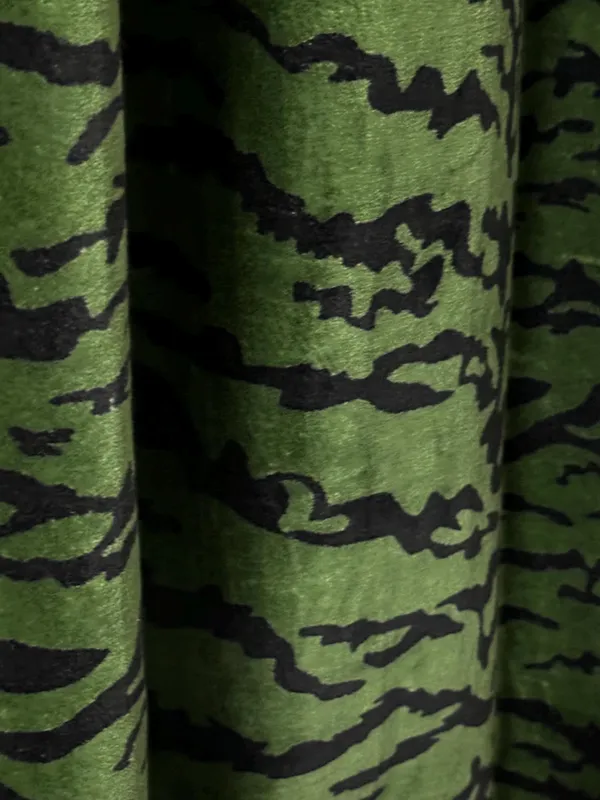 Vintage_Style_Green_Velvet_Curtain:_Tiger_Print_Can_Be_Custmize_Boho_Decor.