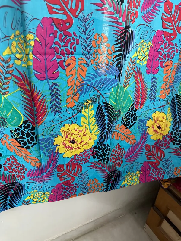 Tropical_Turquoise_Cotton_Curtain_Set:_Boho_Floral_Drapes