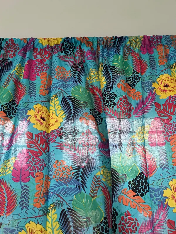Tropical_Turquoise_Cotton_Curtain_Set:_Boho_Floral_Drapes