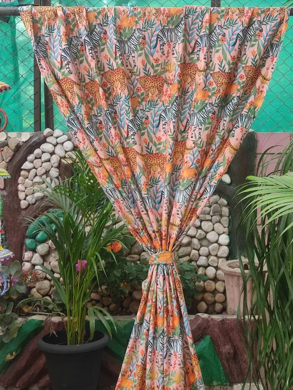 Tropical_Animal_Print_Cotton_Curtain_Set:_Rainforest_Drapes