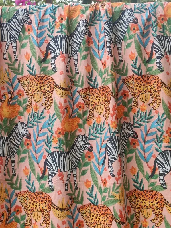 Tropical_Animal_Print_Cotton_Curtain_Set:_Rainforest_Drapes