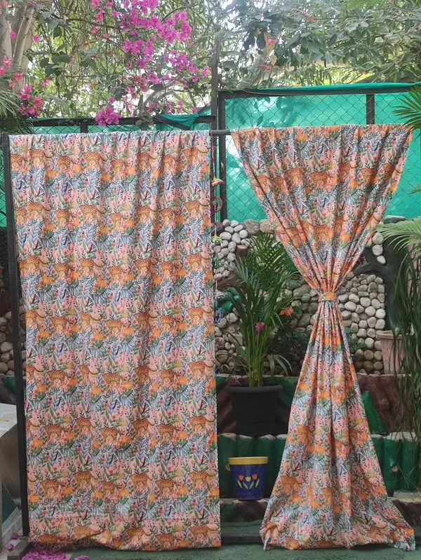 Tropical_Animal_Print_Cotton_Curtain_Set:_Rainforest_Drapes