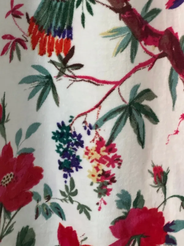 Vintage_Style_Bird_Print_Cotton_Velvet_Curtain:_Boho_Window_Panel