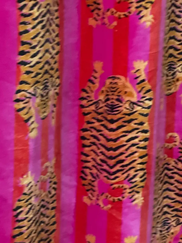 Tiger_Art_Print_Velvet_Curtains:_Pink_&_Coral_Boho_Drapes_-_Custom_Size