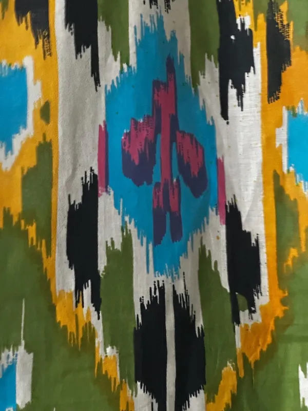 Vibrant_Ikat-Style_Cotton_Curtain_€“_Customizable_Size,_Rod_Pocket_Design