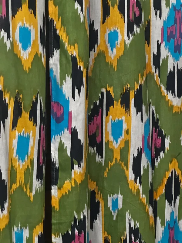 Vibrant_Ikat-Style_Cotton_Curtain_€“_Customizable_Size,_Rod_Pocket_Design