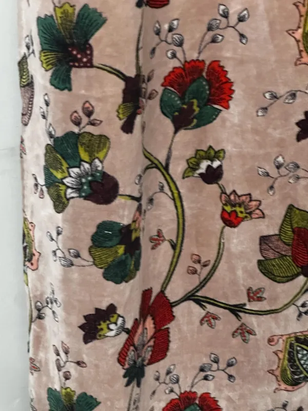 Custom_Size_Printed_Cotton_Velvet_Curtains_-_Botanical_Floral_Drapes_In_Rose_&_Moss_-_Vintage_Style_Luxury_Window_Treatments_Single_Or_Pair