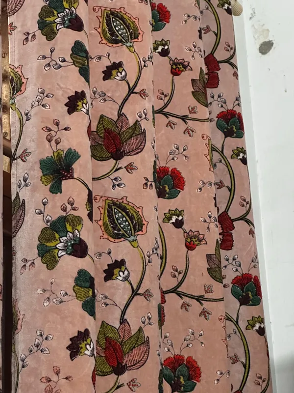 Custom_Size_Printed_Cotton_Velvet_Curtains_-_Botanical_Floral_Drapes_In_Rose_&_Moss_-_Vintage_Style_Luxury_Window_Treatments_Single_Or_Pair