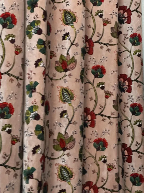 Custom_Size_Printed_Cotton_Velvet_Curtains_-_Botanical_Floral_Drapes_In_Rose_&_Moss_-_Vintage_Style_Luxury_Window_Treatments_Single_Or_Pair