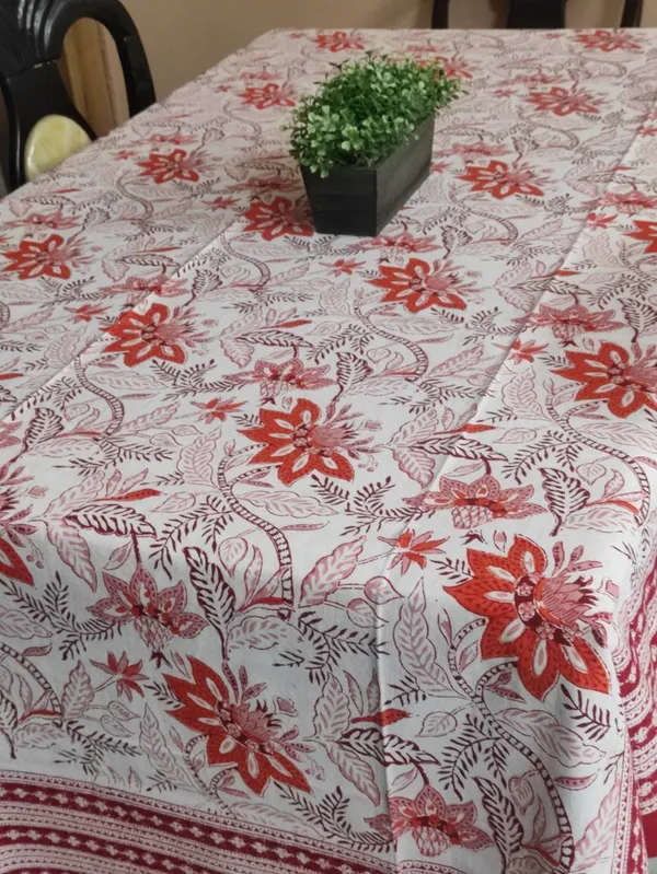 Red_Floral_Hand_Block_Print_Tablecloth_|_60X90_Cotton_Dining_Decor