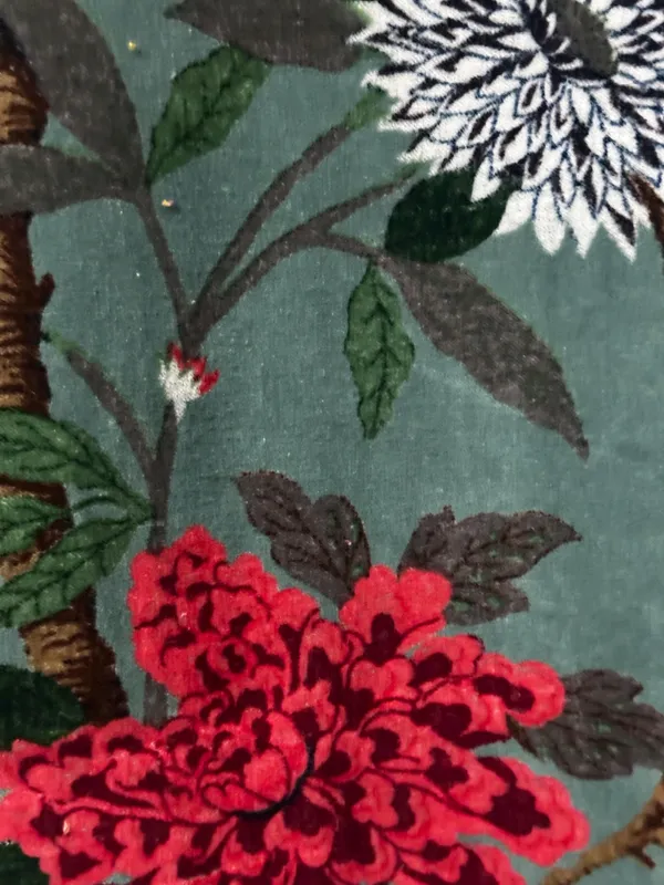 Vintage_Style_Velvet_Curtain:_Sage_Green_Bird_Print,_Boho_Drapes