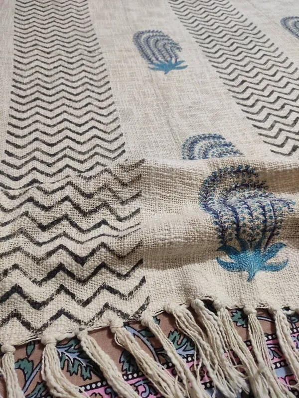 Hand_Woven_Mud_Cloth_Throw_Blanket:_Natural_Hand_Printed_Cotton,_Boho_Tassels