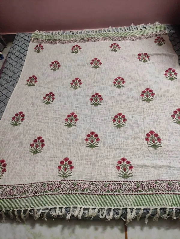Hand_Woven_Mud_Cloth_Throw_Blanket:_Natural_Poppy_Print,_Boho_Tassels