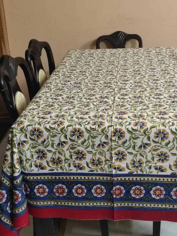Indian_Floral_Block_Print_Tablecloth:_Cotton_Farmhouse_Table_Cover
