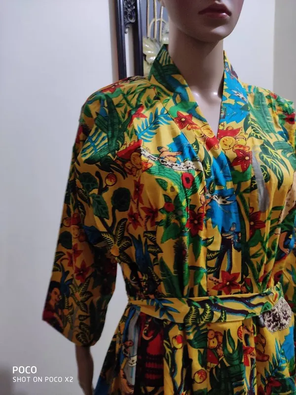Frida_Kahlo_Print_Cotton_Kimono_Robe:_S-Xl,_Everyday_Loungewear