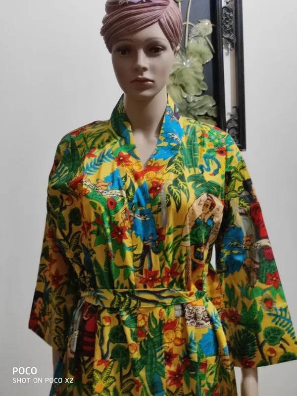 Frida_Kahlo_Print_Cotton_Kimono_Robe:_S-Xl,_Everyday_Loungewear
