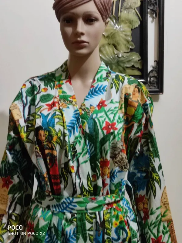 Frida_Kahlo_Print_Cotton_Kimono_Robe:_S-Xl,_Pockets