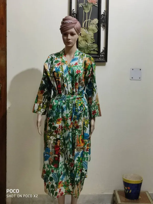 Frida_Kahlo_Print_Cotton_Kimono_Robe:_S-Xl,_Pockets