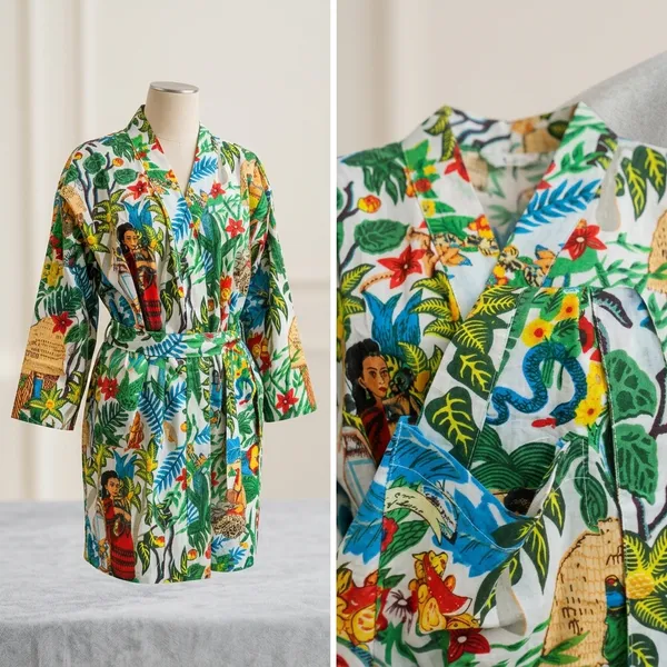 Frida_Kahlo_Print_Cotton_Kimono_Robe:_S-Xl,_Pockets