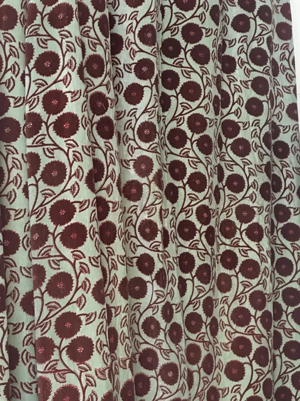 Floral_Cotton_Velvet_Curtain:_Sage_Green,_Wine_Flower_Print_Boho_Drapes