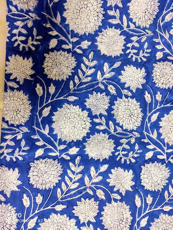 Cobalt_Blue_Floral_Cotton_Fabric:_Hand_Block_Print,_Quilting_&_Craft