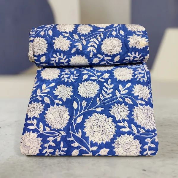 Cobalt_Blue_Floral_Cotton_Fabric:_Hand_Block_Print,_Quilting_&_Craft