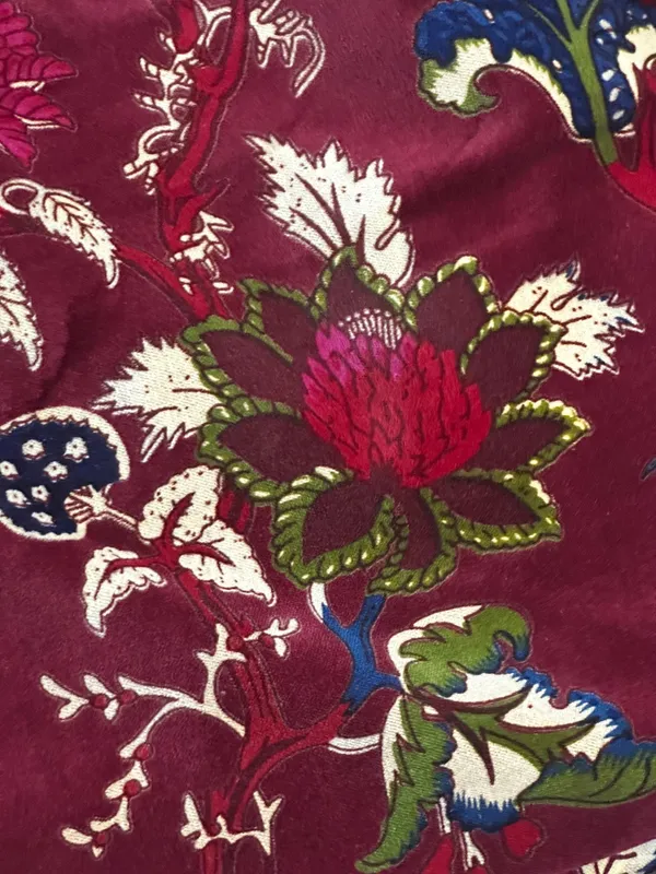 Wine_Red_Floral_Cotton_Velvet_Fabric:_Upholstery,_Quilting_&_Decor