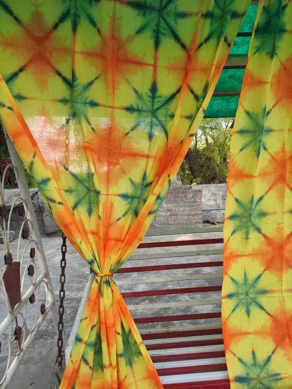 Hand_Shibori_Tie_Dye_Cotton_Curtain_Panels:_Boho_Home_Decor
