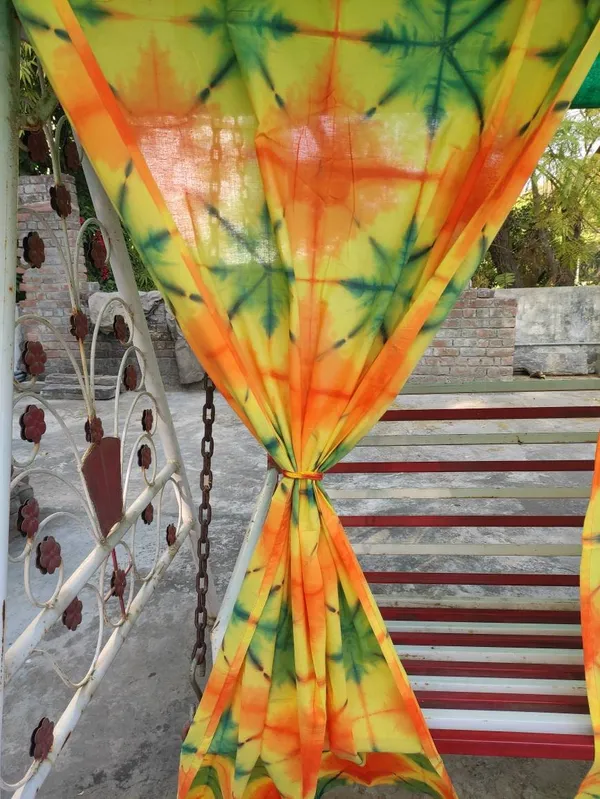 Hand_Shibori_Tie_Dye_Cotton_Curtain_Panels:_Boho_Home_Decor