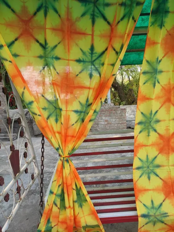Hand_Shibori_Tie_Dye_Cotton_Curtain_Panels:_Boho_Home_Decor
