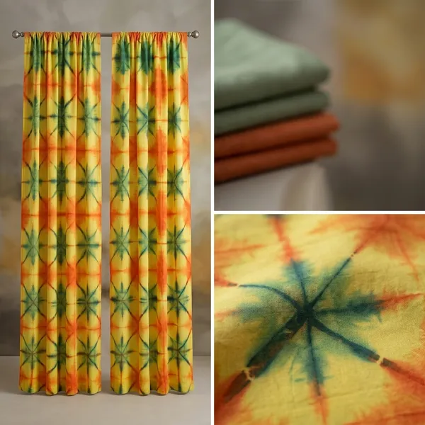Hand_Shibori_Tie_Dye_Cotton_Curtain_Panels:_Boho_Home_Decor
