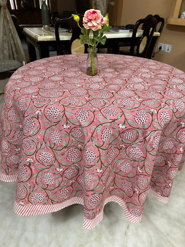 Hand_Block_Print_Round_Tablecloth:_Floral_8-Seater_Table_Wear