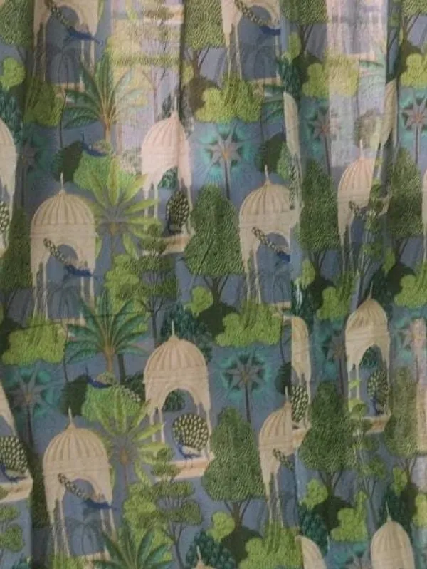 Indian_Heritage_Inspired_Semi_Sheer_Cotton_Curtains,_Set_Of_Two_Curtain,_Boho_Decor.