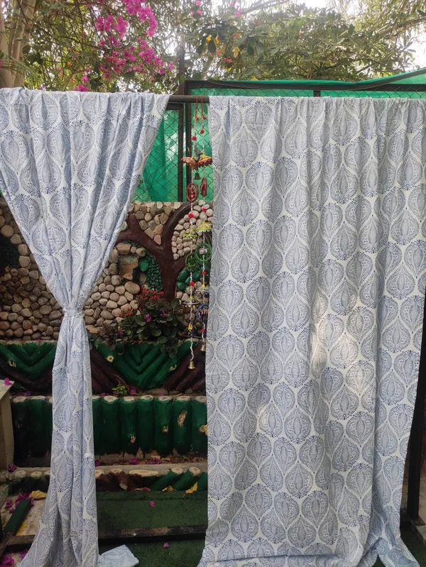 Block_Print_Cotton_Curtains:_Light_Blue_Semi_Sheer_Drapes_(Set_Of_Two)
