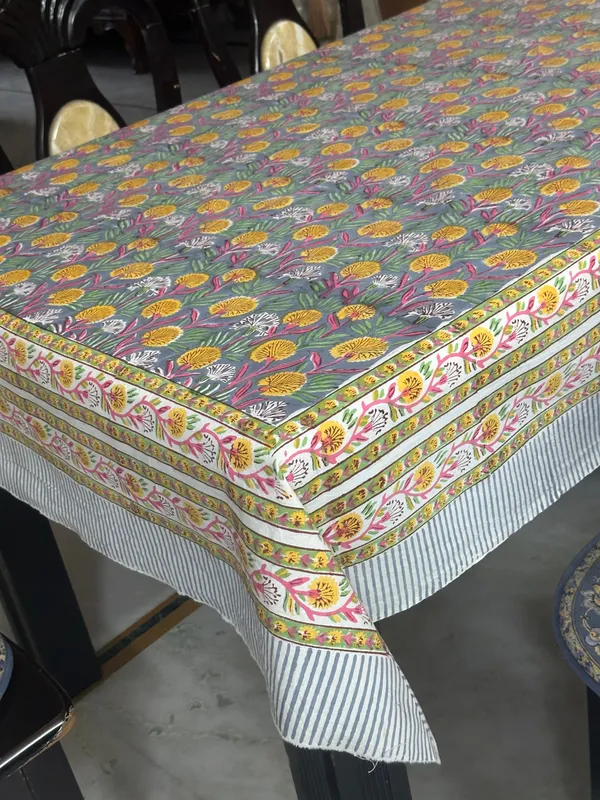 Hand_Block_Print_Tablecloth:_Floral_Indian_Decor,_6_Seater