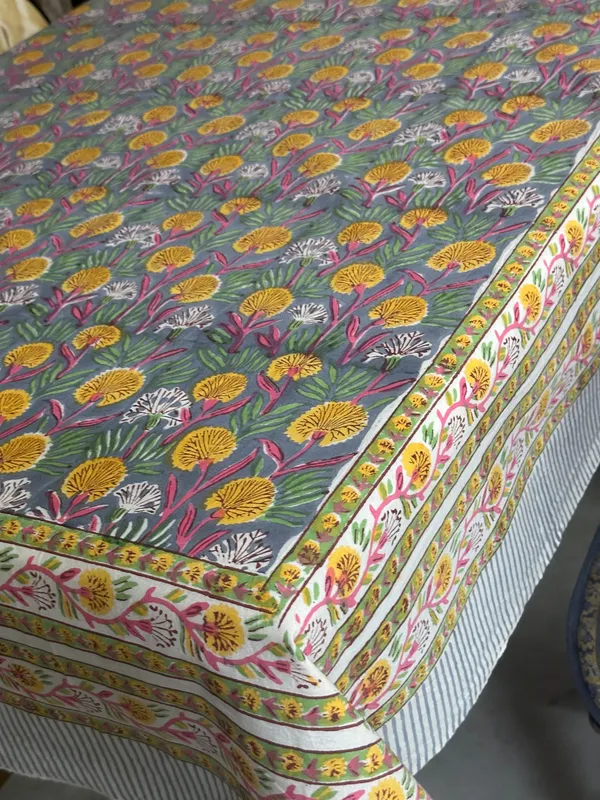 Hand_Block_Print_Tablecloth:_Floral_Indian_Decor,_6_Seater