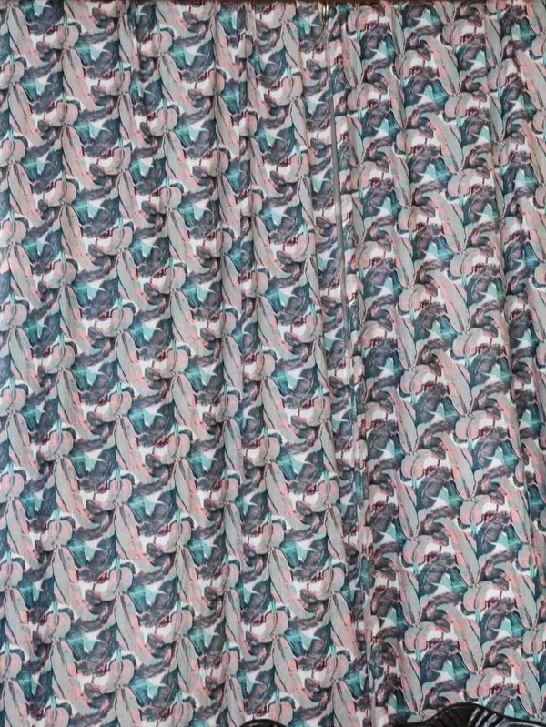 Tropical_Banana_Leaf_Cotton_Curtains:_Peach_&_Aqua_Semi_Sheer_Drapes
