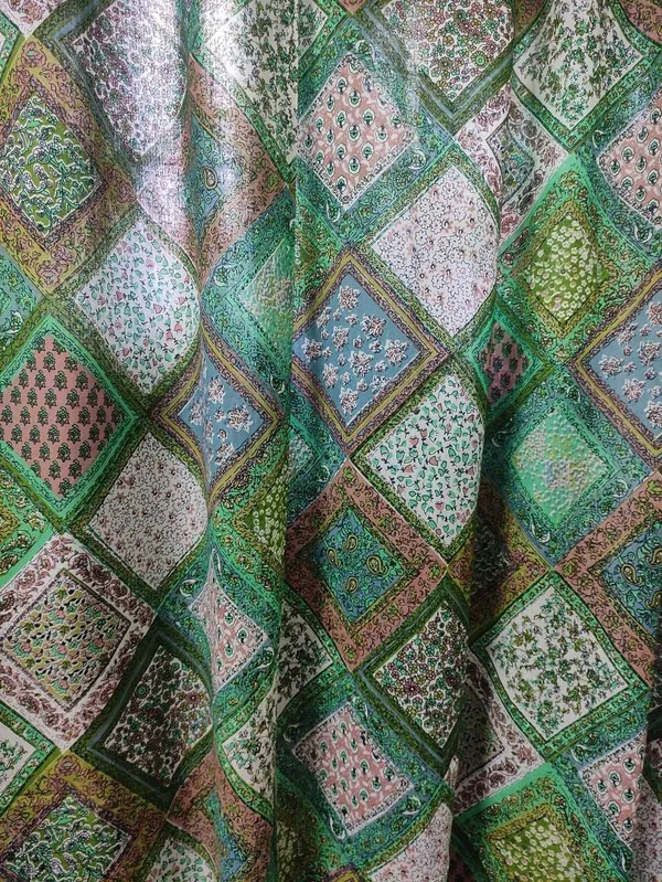 Moroccan_Tile_Cotton_Curtain_Set:_Bohemian_Semi_Sheer_Drapes