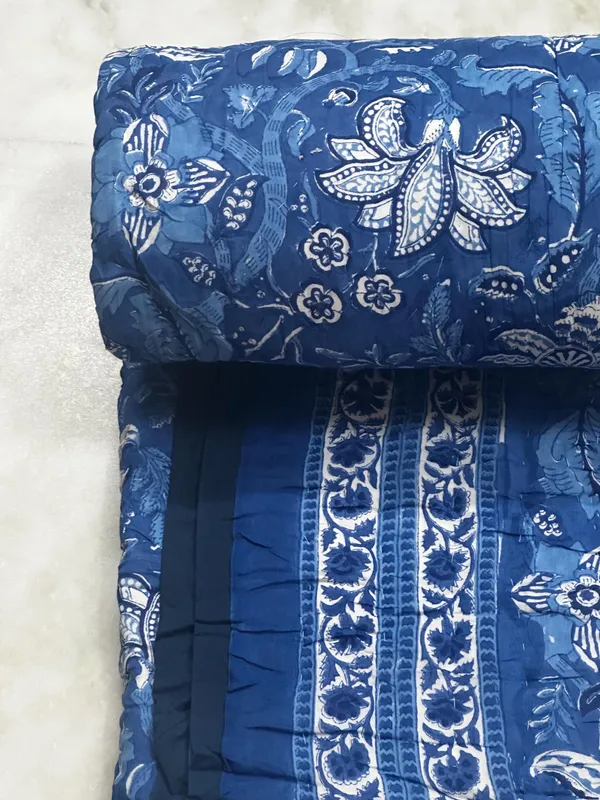 Hand_Block_Print_Cotton_Quilt:_Reversible_Indian_Artisan_Quilt