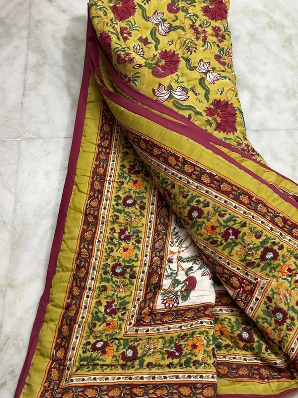 Hand_Block_Print_Cotton_Quilt:_Reversible_Indian_Artisan_Quilt