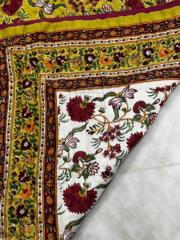 Hand_Block_Print_Cotton_Quilt:_Reversible_Indian_Artisan_Quilt