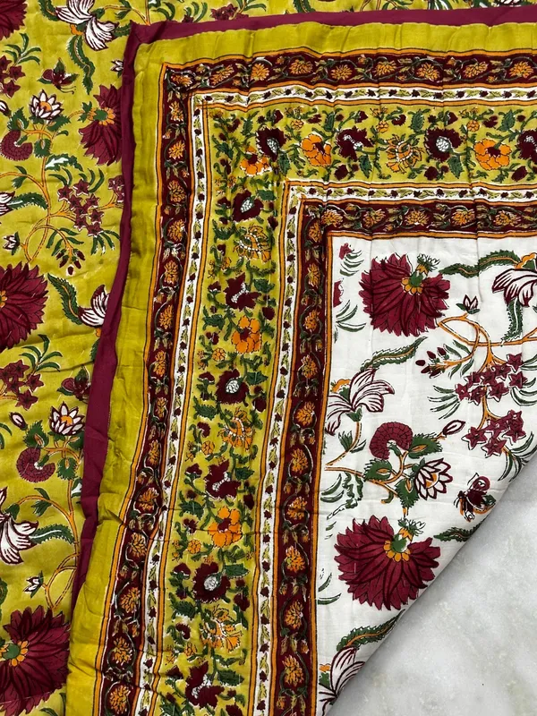 Hand_Block_Print_Cotton_Quilt:_Reversible_Indian_Artisan_Quilt
