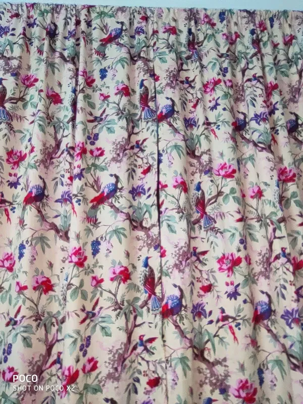 Bird_Of_Paradise_Cotton_Curtain_Panels:_Tropical_Boho_Drapes_(Set_Of_2)